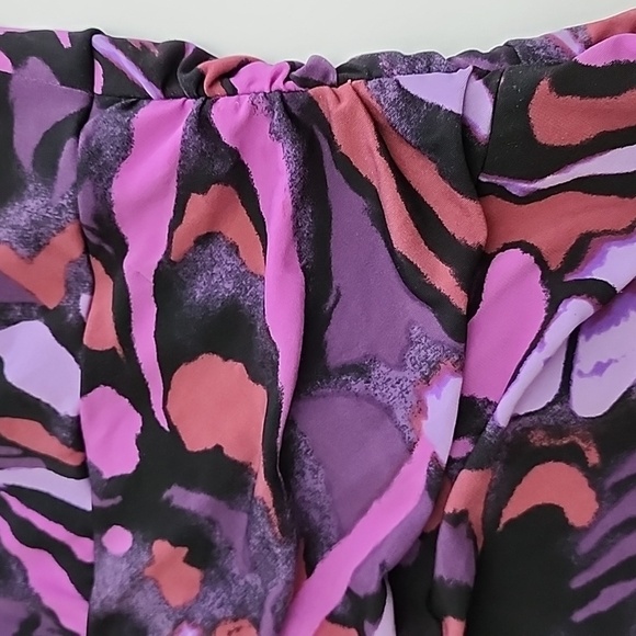 Ricki's Sleeveless Tiered Sheath Sleeveless Dress Purple Black  Lined Stretch XL - Picture 4 of 15